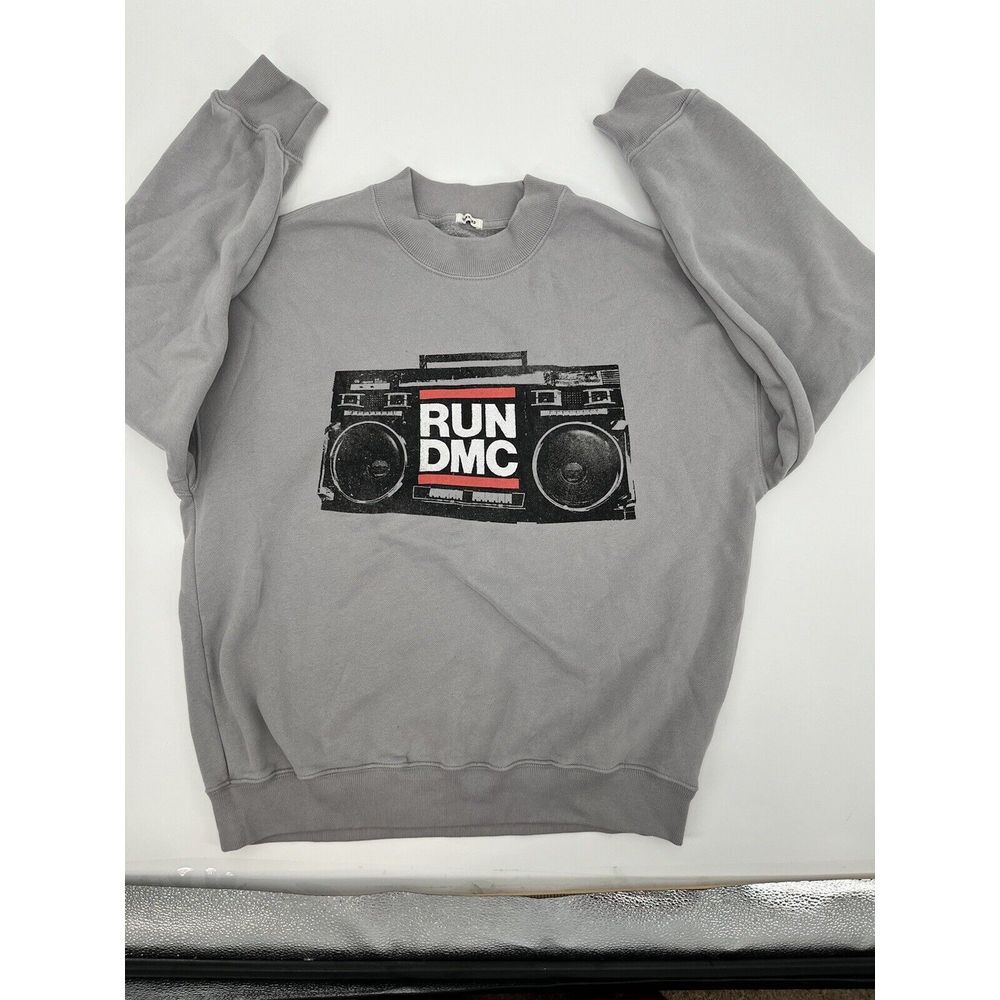 Abercrombie & Fitch RUN DMC Boombox Logo Oversized Pullover Sweatshirt XS